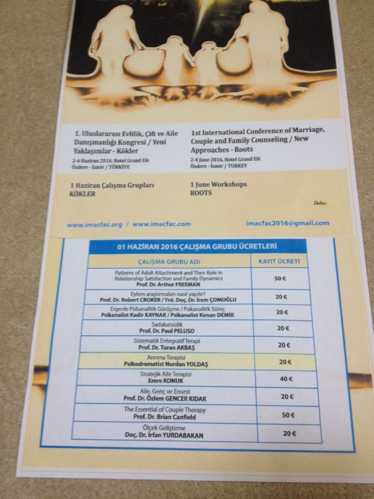 Evliliik, Çift ve Aile danışmanlığı Kongresinde Arınma